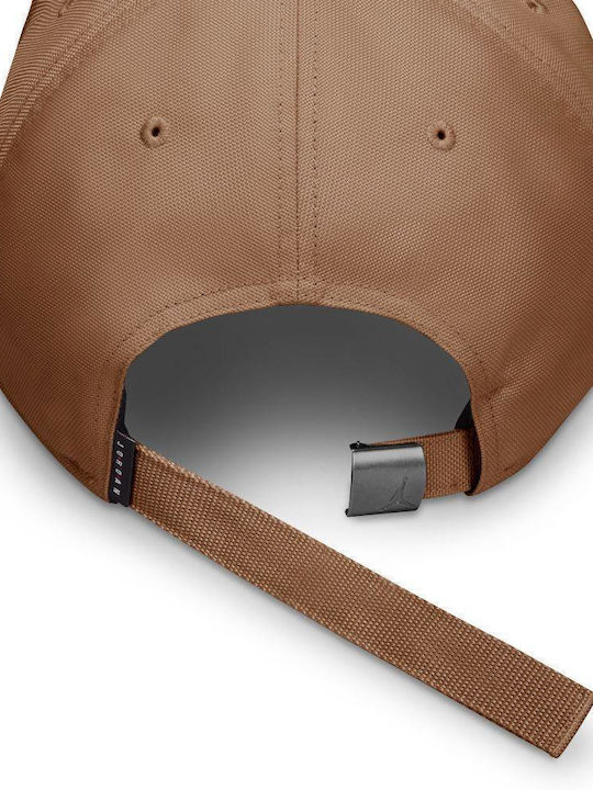 Hm5750-232 Nike Jordan Rise Structured Metal Jumpman Hat Brown Color