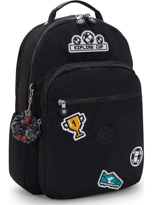 Kipling Seoul Τσάντα Πλάτης για Laptop 15" σε Μαύρο χρώμα