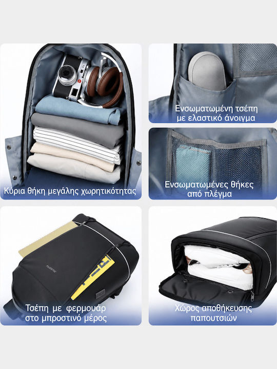 Tigernu Waterproof Laptop Backpack for 15.6" Laptop in Black Colour T-B91086A