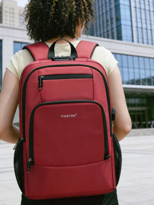 Tigernu Waterproof Laptop Backpack for 15.6" in Red Colour T-B91139A