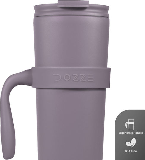Dozze Seeker Tumbler Handle Creamy Pink