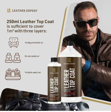 Сатенен Лак За Боядисване На Кожа Leather Expert Топ Покритие 500мл
