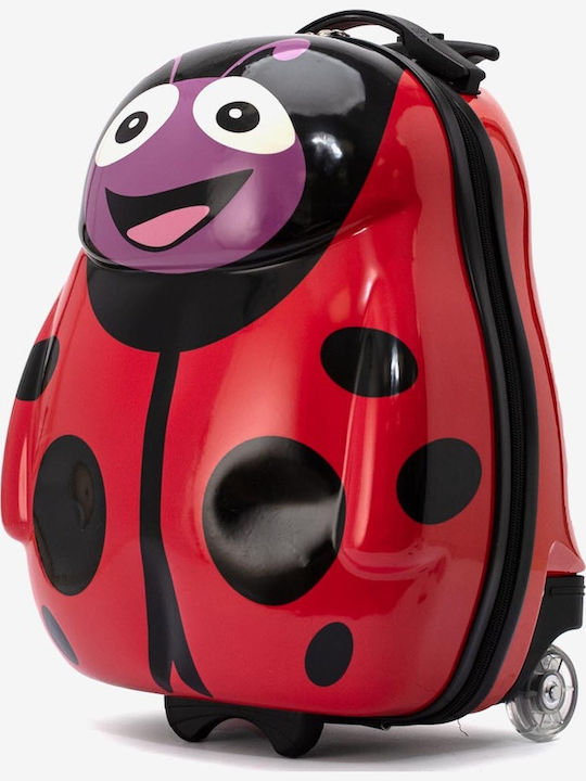 KREAL Kinder Koffer Kabine Hart Rote mit 2 Räder Höhe 46cm KREAL Kinder Koffer Kabine Hart Rote mit 2 Räder Höhe 46cm