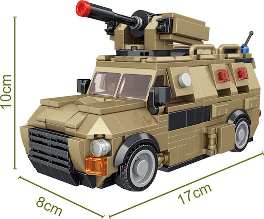Panlos Bauklötze Konstruktions 659012 Roboter Militärfahrzeug 2 Formen 6+ Jahre 611Stücke