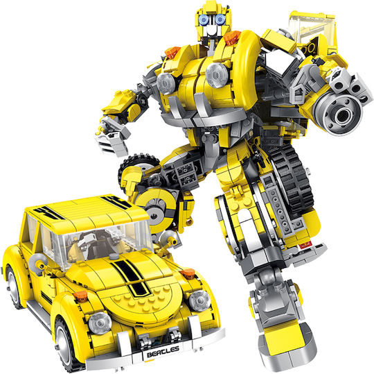 Panlos Building Blocks Construction 621019 Robot Car 2 Forms 6+ Years 1033 Pieces