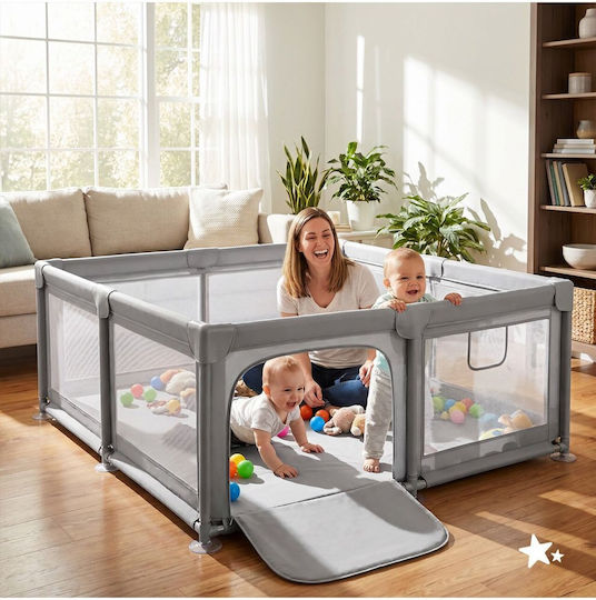 MalPlay Playpen Grey 180x150cm