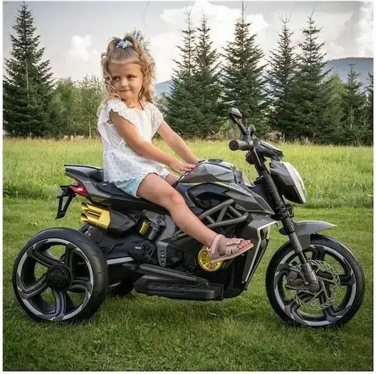 Motocicletă Electrică Pentru Copii 12 Volți Neagră Pentru 3+ Ani