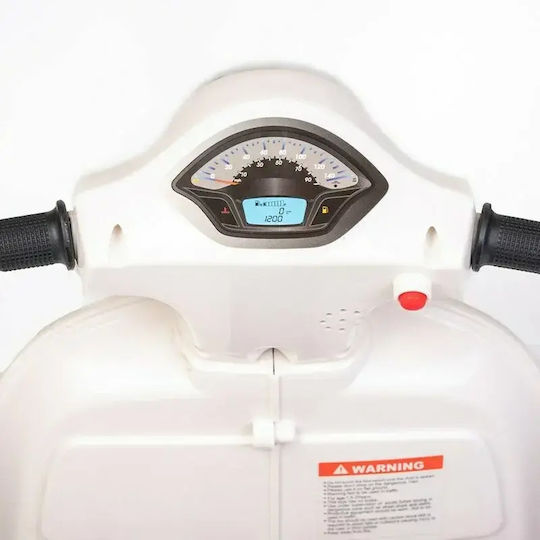 Παιδική Vespa Ηλεκτροκίνητη 6 Volt Λευκή για 3+ ετών
