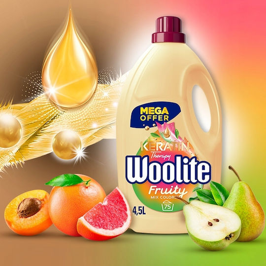 Woolite Colors Keratin Liquid Detergent for Colored Clothes 4.5lt (75 Measures)