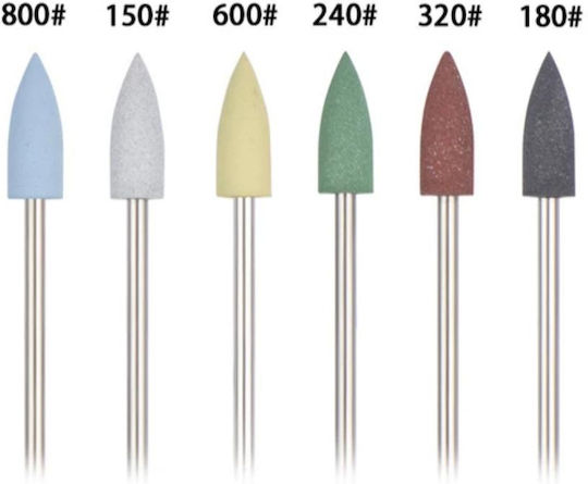 Nagelfräser-Bits Silikon Blau