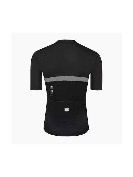 Sportful Herren Kurze Ärmel Fahrradtrikot Straße Schwarz