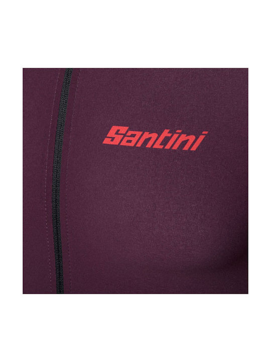 Santini Tricou De Ciclism Cu Mâneci Scurte Pentru Bărbați Roșu Drum