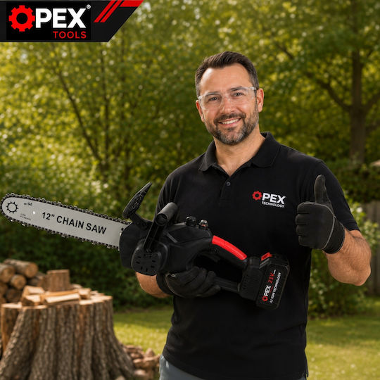 Verk Group Battery Chainsaw 2x3Ah Brushless 21V with 30.48cm Blade