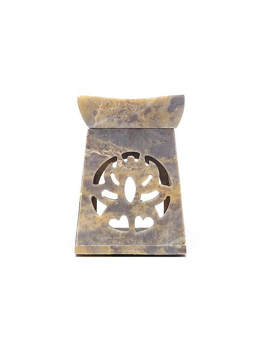 Aromatic Essential Oil Burner Natural Soapstone Lotus Lotus Design