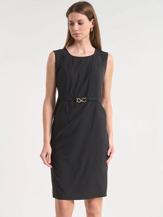 Summer Midi Evening Dress Black