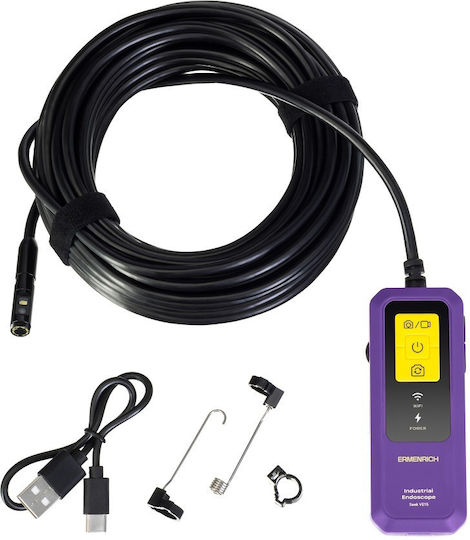 Ermenrich Wi-Fi Endoscope Camera for Mobile with 10m Cable