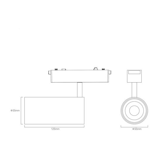 Sun Light Linear Ceiling Lighting 48V White