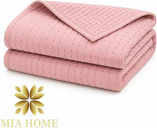 Mia Home Шалтета Подредба Голям Двоен Розово 220x240см 3 Бройки