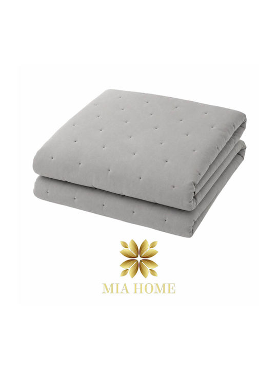 Mia Home Tagesdecken Übergröße Grau 220x240cm