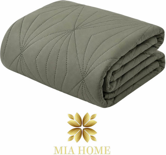 Mia Home Шалте Голям Двоен Маслинено Зелен 220x240см