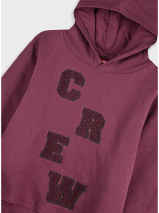 Kids Sweatpants Set Burgundy 2 Pieces