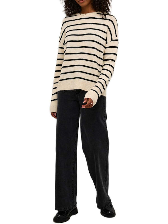 Women's Striped Beige Blouse