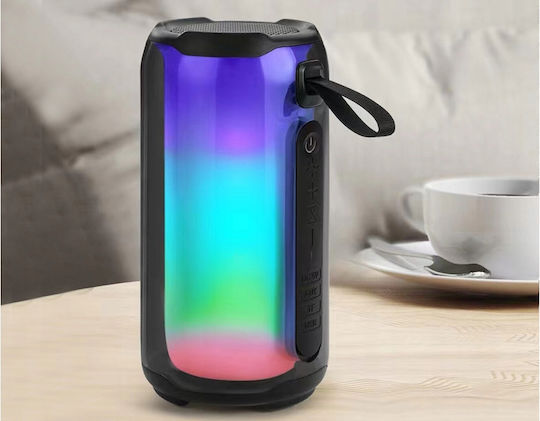 Verk Group Bluetooth Lautsprecher mit Tischuhr und Betriebszeiten (maximal) bis 8 Stunden Schwarz