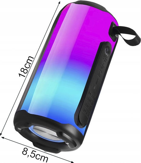 Verk Group Bluetooth Lautsprecher mit Tischuhr und Betriebszeiten (maximal) bis 8 Stunden Schwarz
