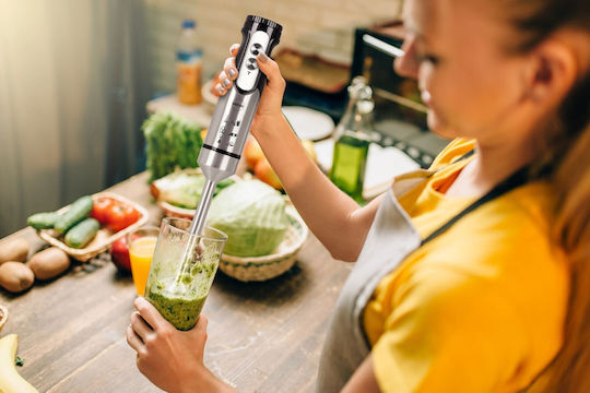 Eldom Hand Blender with Stainless Steel Rod 800W Black