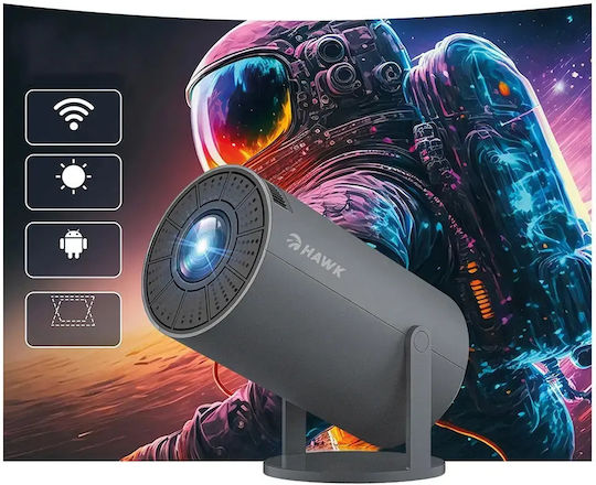 Manta Hawk PJ10 Tragbarer LCD Projektor Lampe LED mit Wi-Fi und Eingebauten Lautsprechern HWPJ001AGR