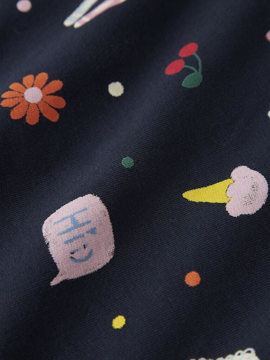 Mädchenkleid Langärmeliges Blau