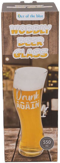 Out of the Blue Wobbly-drunk Again Bierglas Glas 569ml