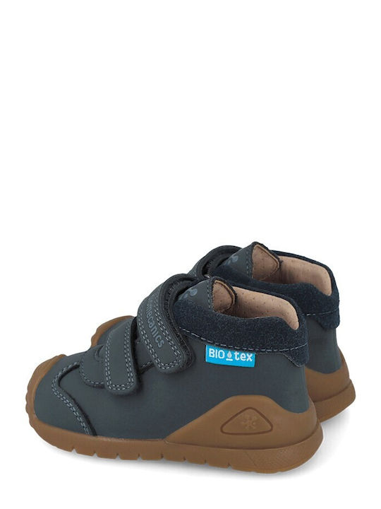 Παιδικά Sneakers High Ανατομικά με Σκρατς Μπλε