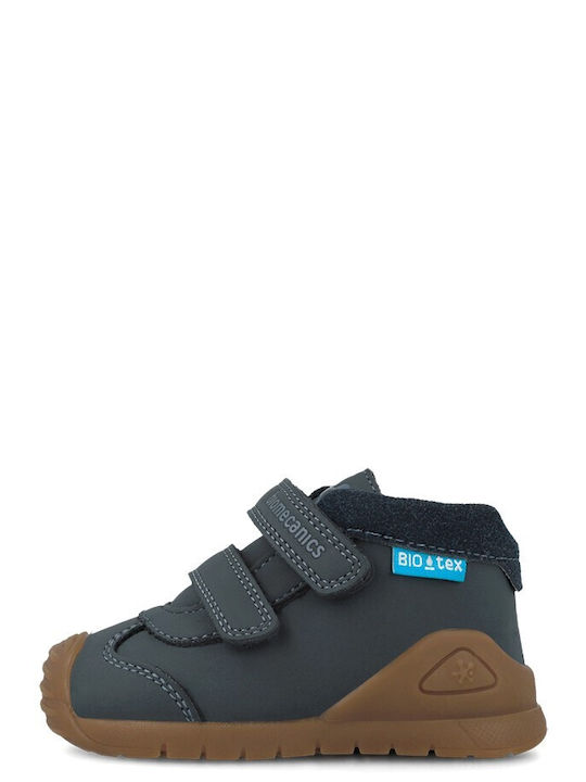 Παιδικά Sneakers High Ανατομικά με Σκρατς Μπλε