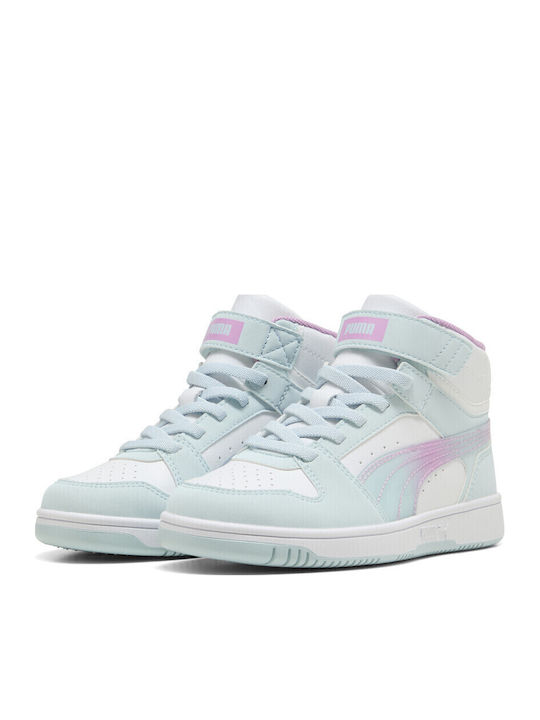 PUMA Rebound V6 Adidasi copii Inalta Turcoaz PUMA Rebound V6 Adidasi copii Inalta Turcoaz