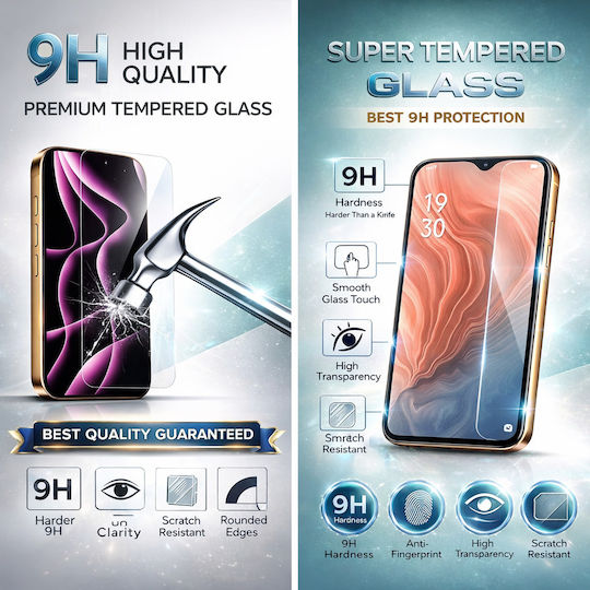 Redmi 10A 4G Gehärtetes Glas 9H Härte 0,25mm