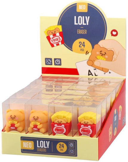 Sazio Radiergummi Loly Kartoffeln Kästchen