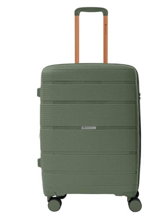 Ciak Roncato Large Hard Green Travel Suitcase Height 75cm Ciak Roncato Large Hard Green Travel Suitcase Height 75cm