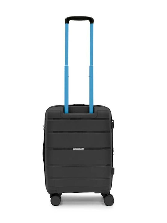 Ciak Roncato Cabin Hard Travel Suitcase Black Height 55cm