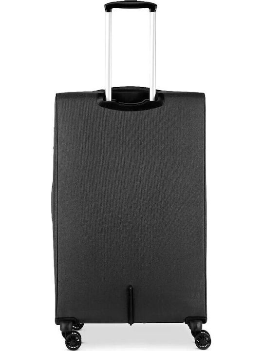 Ciak Roncato Large Travel Suitcase Black Height 78cm