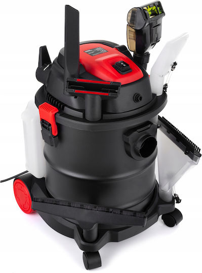 Aspirator Umed-Uscat 1600W cu Recipient Din Inox 20lt Negru