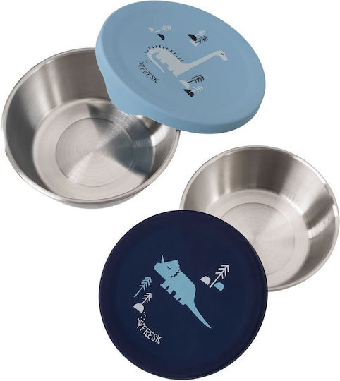 Fresk Kids' Silicone Dinner Set Dinosaurs