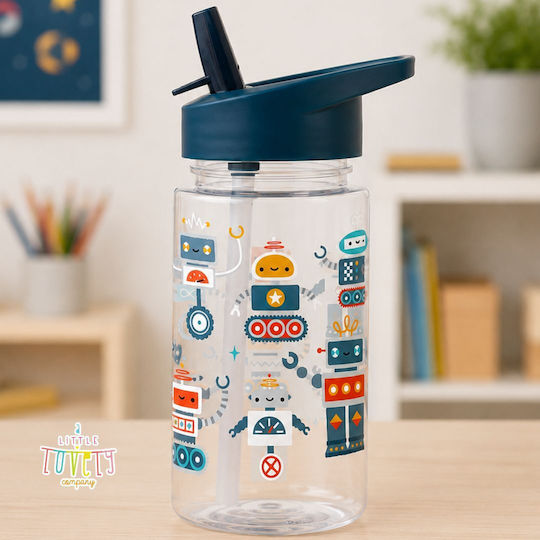 A Little Lovely Company Plastic Kids' Dinner Set 0.45lt Thermal Transparent