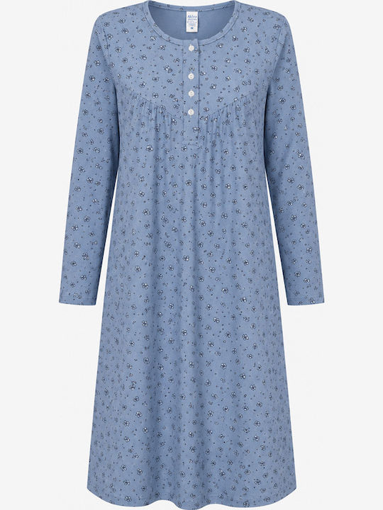 Alina Winters Damen Nachthemd Hellblau
