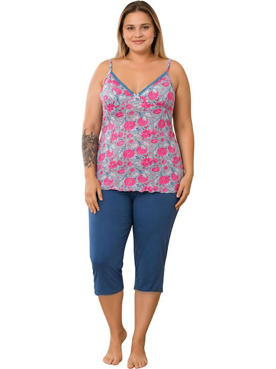Asel Summer Women's Kit Pyjamas Cotton Multicolour