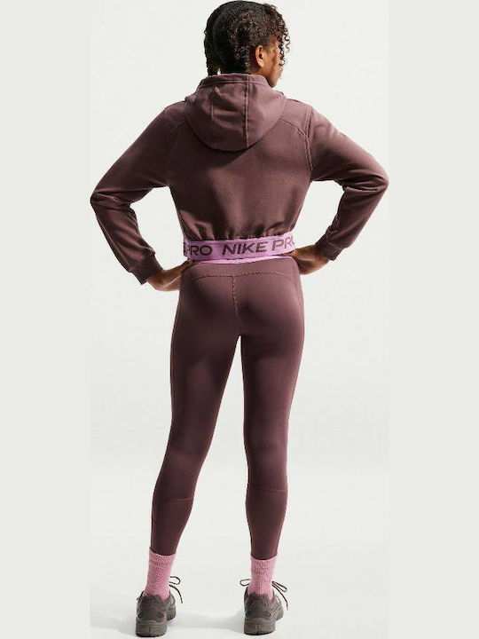 Dri-FIT Full-Zip Women's Hoodie Sweatshirt Purple