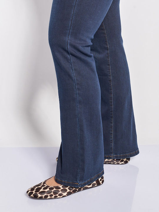 Jean Damă Cu Talie Înaltă În Croială Bootcut