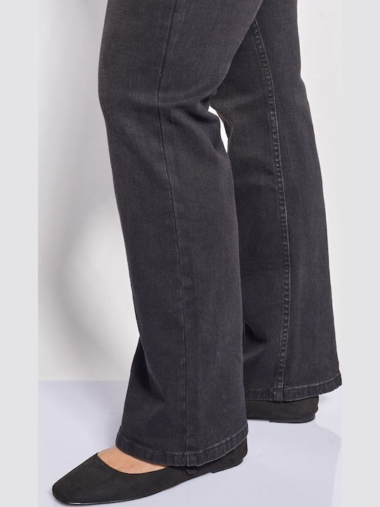 Jean Damă High Rise Bootcut Fit Gri