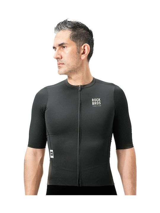 Rockbros Herren Kurze Ärmel Fahrradtrikot Straße Schwarz
