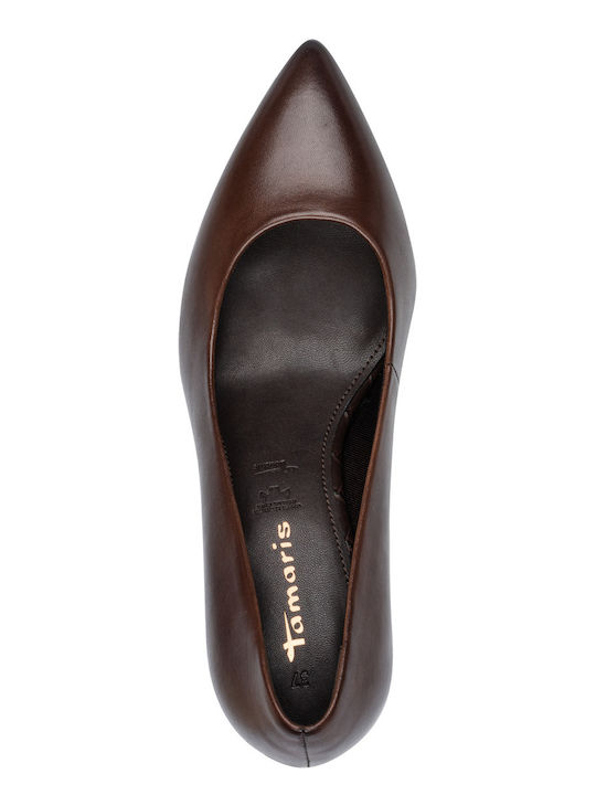 Leather Heels Brown